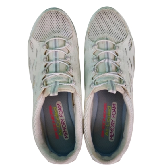 Skechers Gratis Air-Cooled memory foam shoes, women's size 9, white - Picture 6 of 7